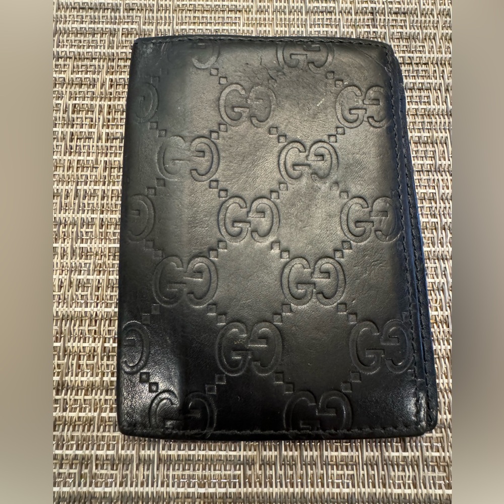 GUCCI Guccisima Black Bifold Card Wallet
